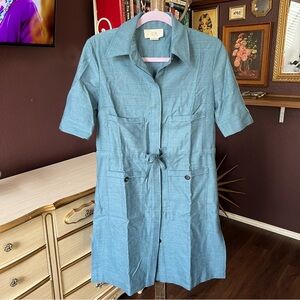 VVB Victoria Beckham Wool Button Up Dress Size 2